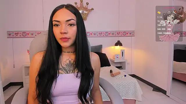AndreaG_ — Flash boobs + spit saliva