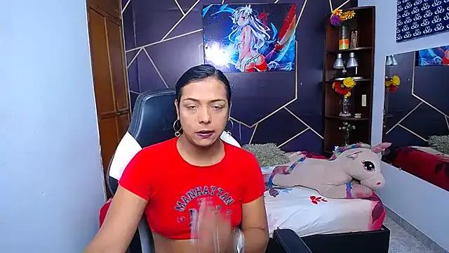 EmilyTsSweet — Masturbating cock with saliva.